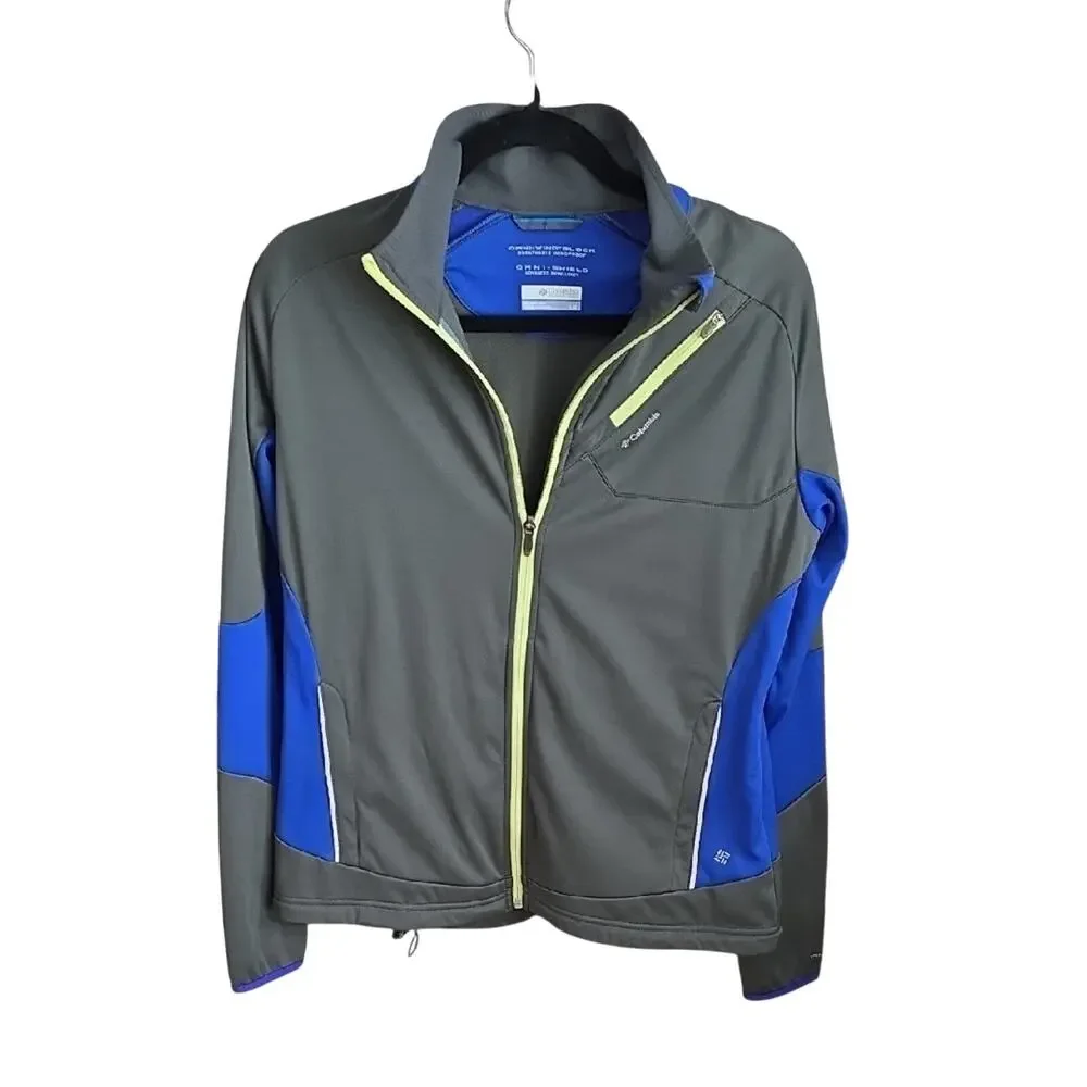Columbia Onmi-Shield Omni-Wind Block Zip Stretch Jacket Womens Size Large